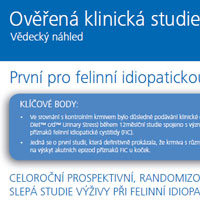 Feline - Prvni klinicky overena studie pro felinni idiopatickou cystitidu